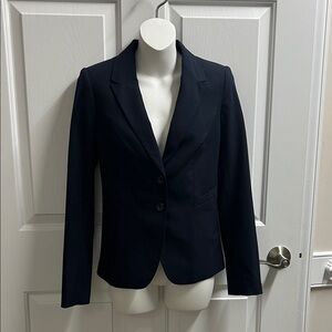 The Limited collection Women's dark Navy blue Blazer suit jacket size 00 NWOT